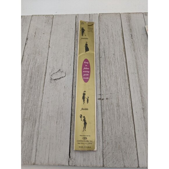 Vintage J&P Coats Skirt or Neck Metal Zipper 9" Red 128 - Picture 4 of 4